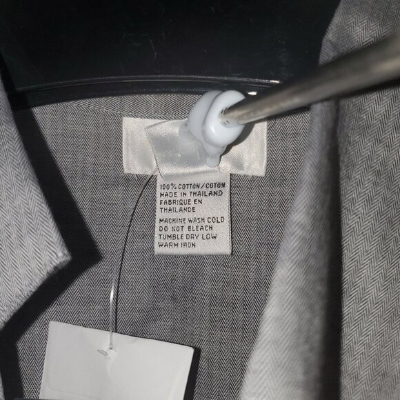 NWT Talbots L/S Button Down Dress Shirt Collared V-Neck Office Business Academia - Picture 5 of 6